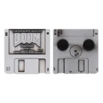 Doom Pin Badge – Limited Edition Floppy Disk 45 x 45 mm 3