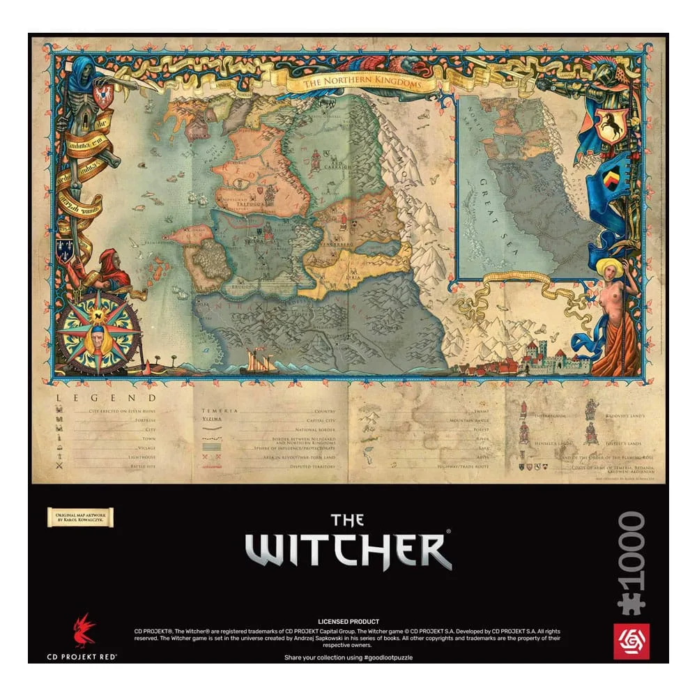 The Witcher 3 Puzzle – The Northern Kingdoms 1000 Pieces 2