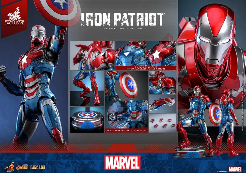 Marvel Action Figure – Iron Patriot Hot Toys Exclusive 1/6 32 cm 19