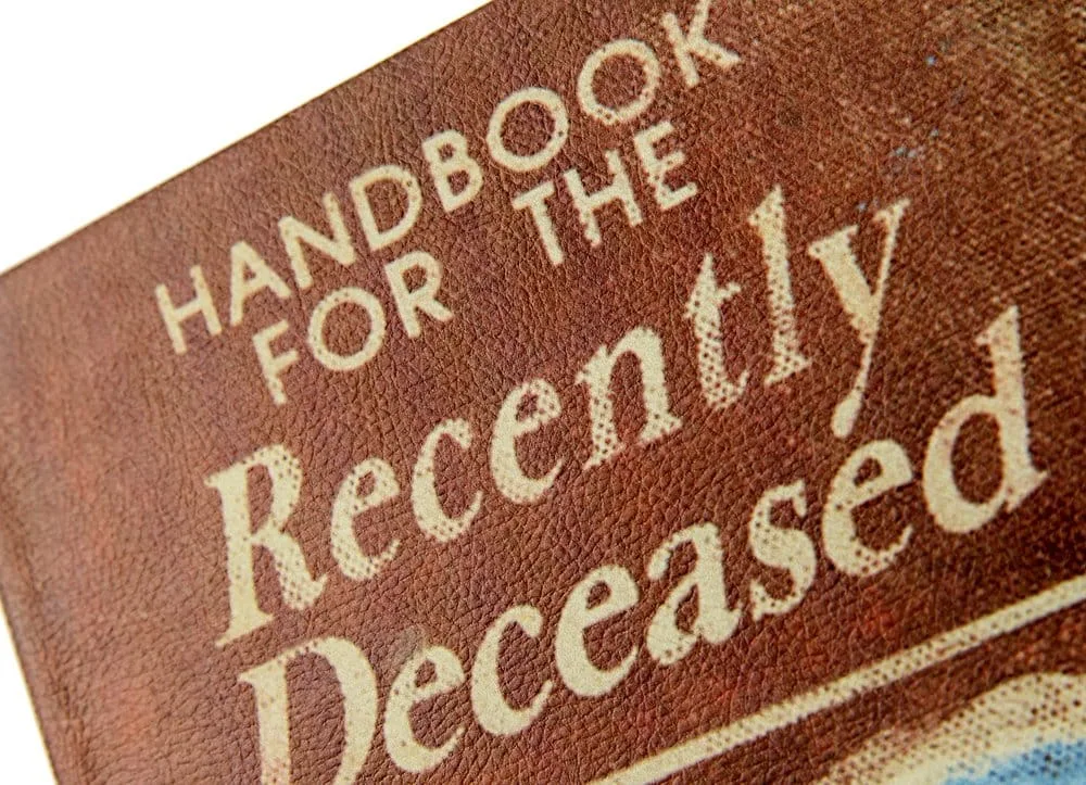 Beetlejuice Replica Box – Handbook for the Recently Deceased 2