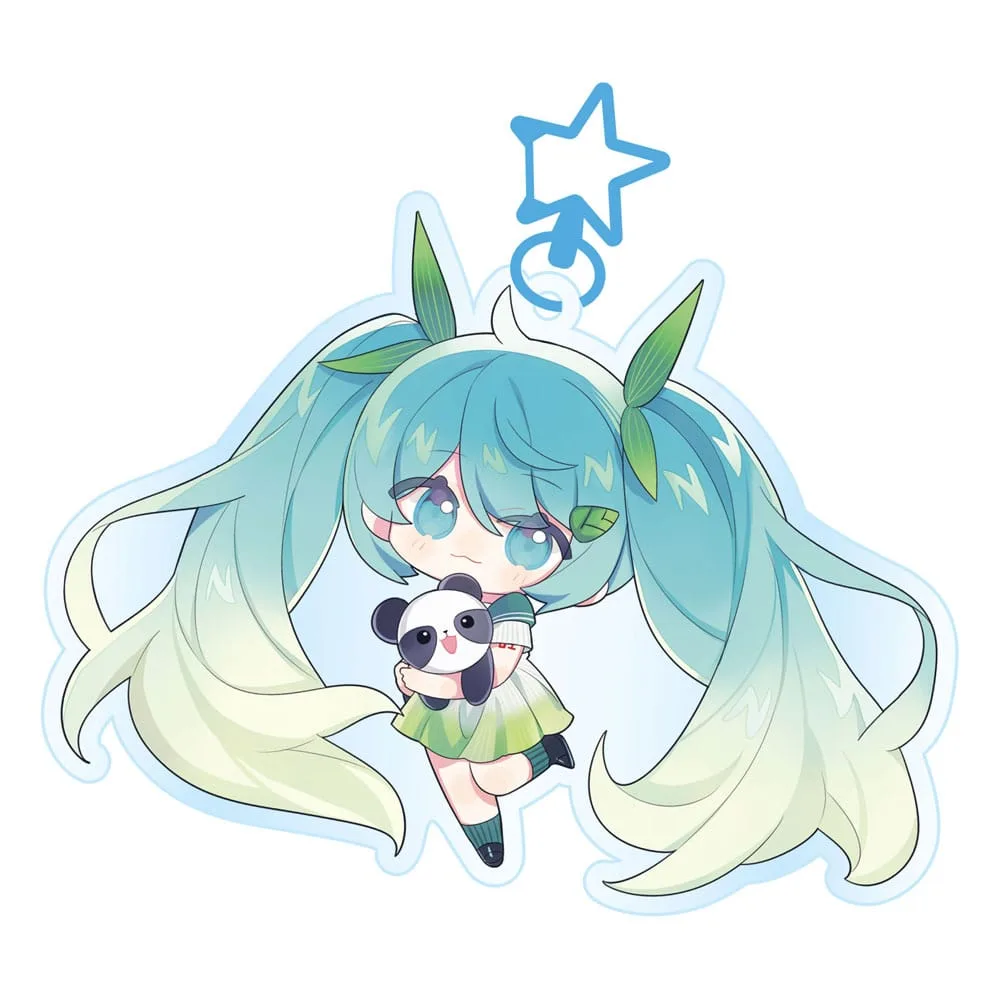 Hatsune Miku Acrylic Keychain – Kawaii Spring Time 9 x 7 cm