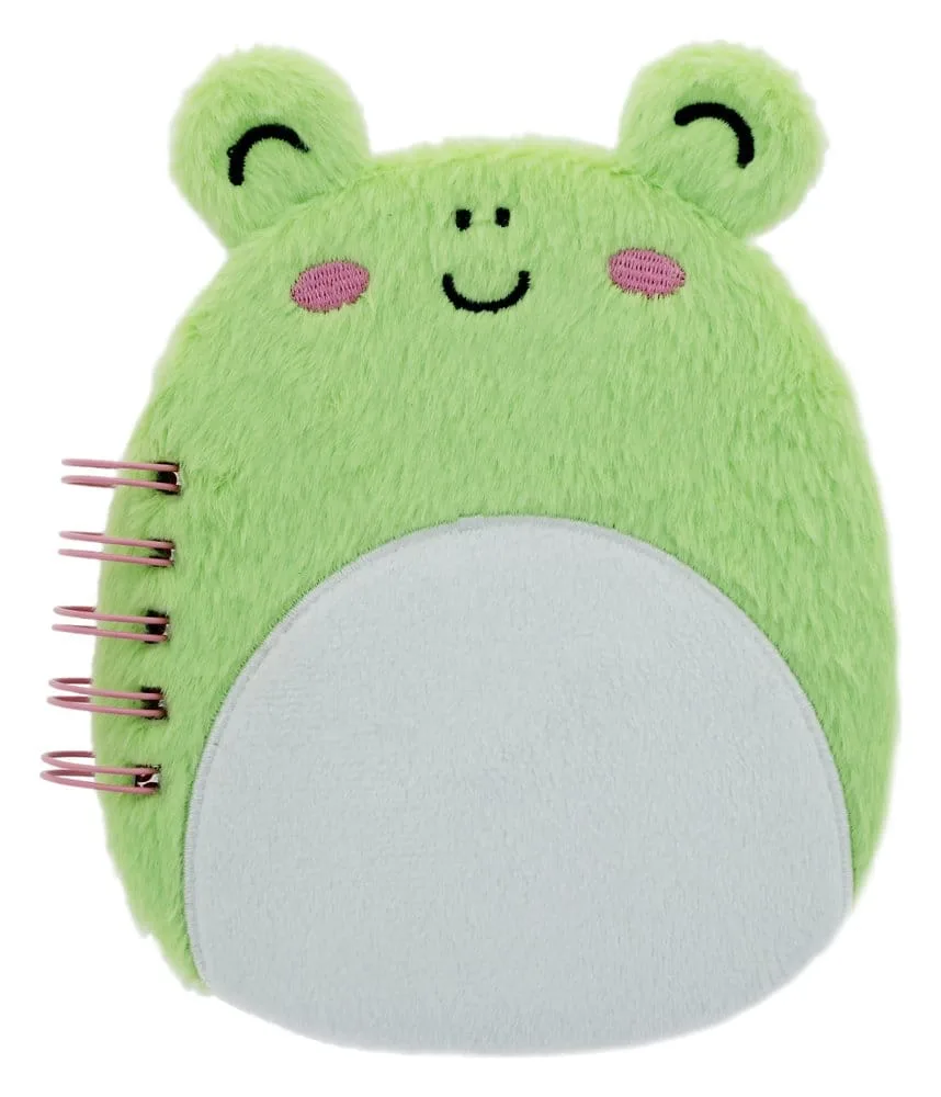 Squishmallows Plush Notebook – Frog A5 1