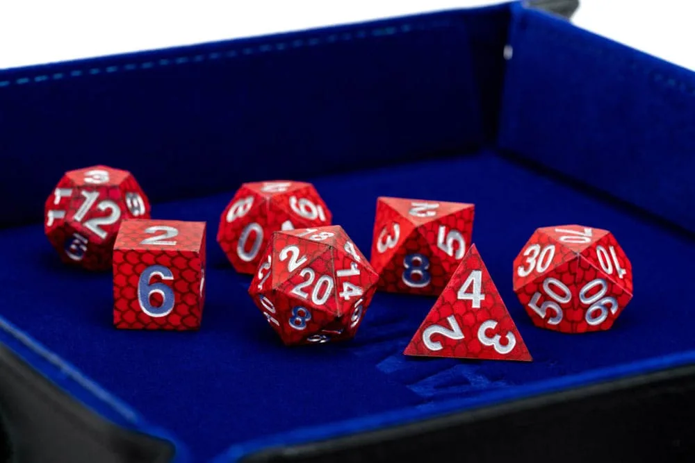 Dragon Storm Dice Set – Red Dragon Scales 16 mm 5