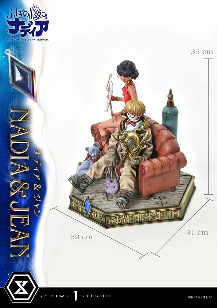 Nadia: The Secret of Blue Water Statue – Nadia & Jean 35 cm 5