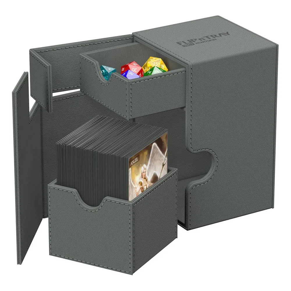 Ultimate Guard Deck Box – Grey Flip’n’Tray 100+ Xenoskin 5