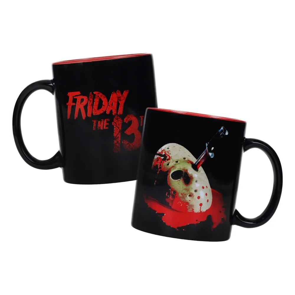 Friday the 13th mok en sleutelhanger – Jasons masker 320 ml 3