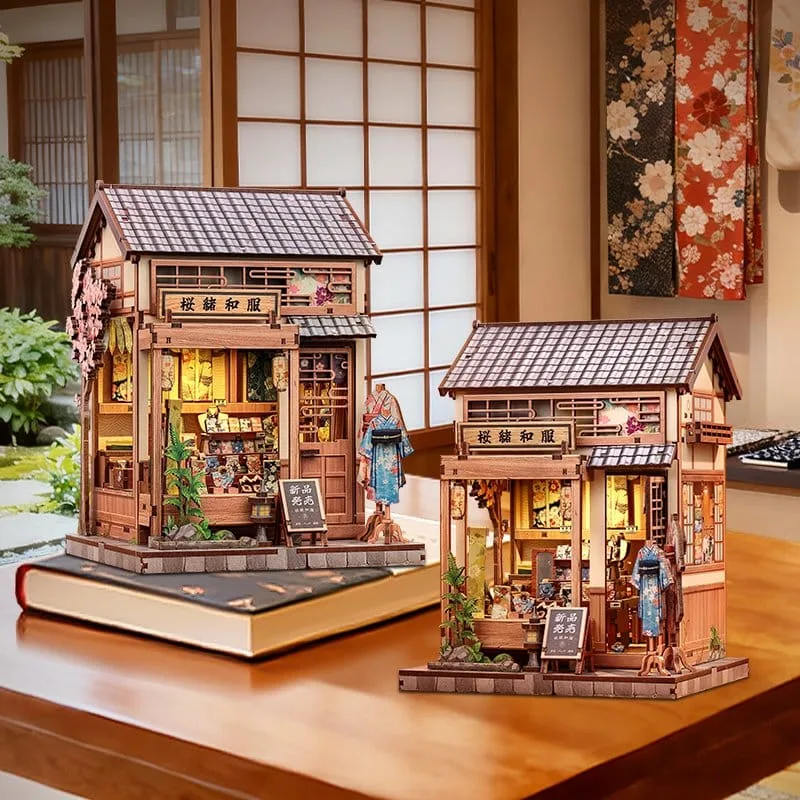 Miniatuur Bouwpakket – Sakura O Kimono Shop 19 x 14 cm 20