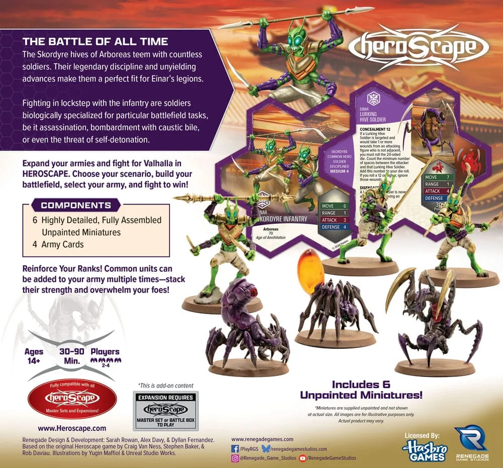 Heroscape Army Expansion – Skordyre Soldiers Common English 2