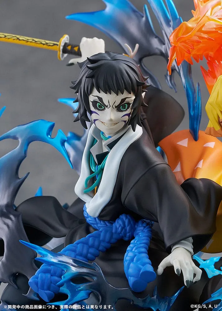 Demon Slayer PVC Statue – Zenitsu Agatsuma and Kaigaku 15 cm 9
