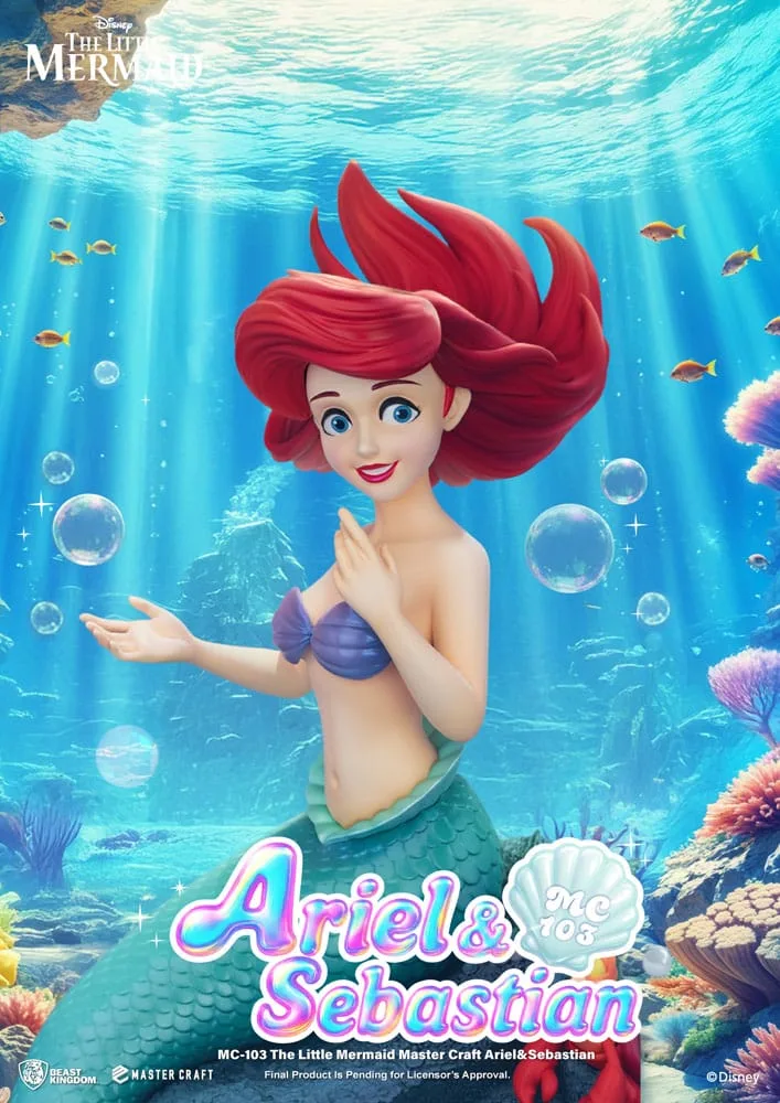 The Little Mermaid Statue – Ariel and Sebastian 42 cm 6