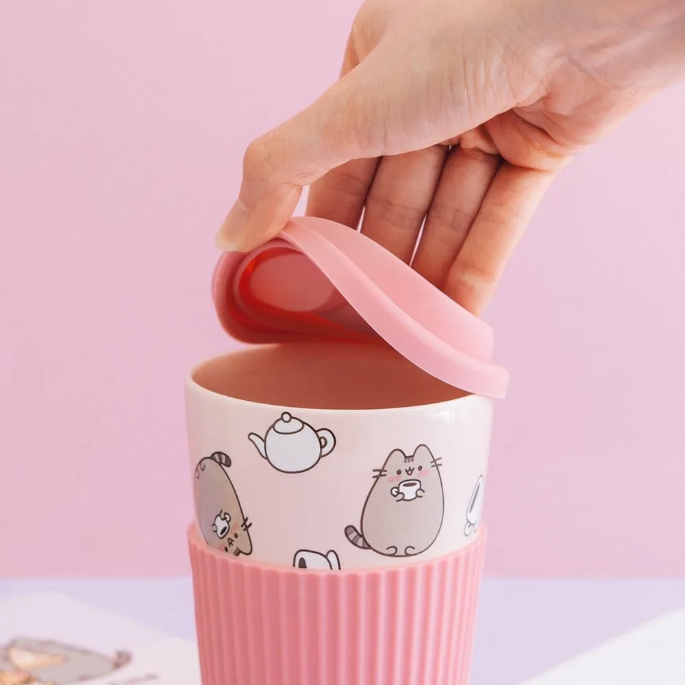 Pusheen Ceramic Mug – Lid and Silicone Grip 400 ml 6