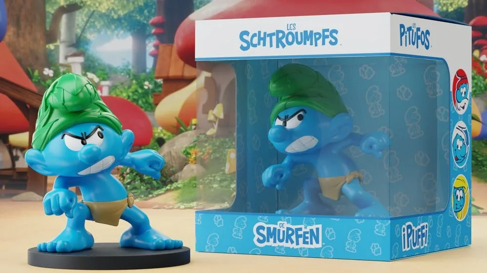 The Smurfs Statue – Wild Smurf 10 cm 4