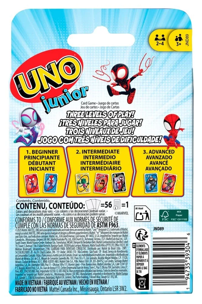 Spidey & His Amazing Friends Card Game – UNO Junior 6