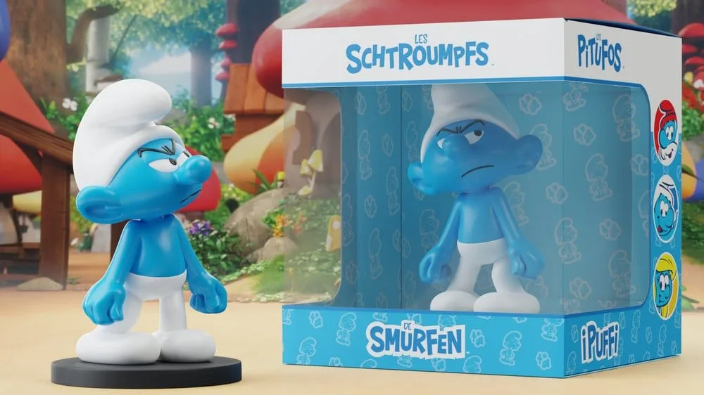The Smurfs Statue – Grouchy Smurf 11 cm 4