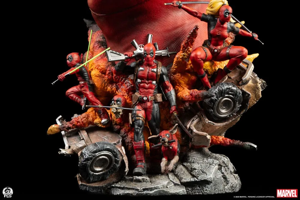 Marvel Fine Art Bust – Deadpool Corps Diorama 42 cm 9