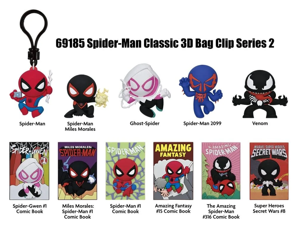 Spider-Man Bag Clips – Classic Series 2 24 Blind Bag Display 2