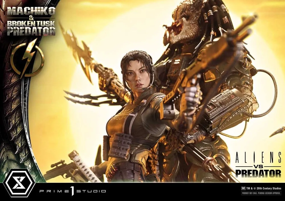 Aliens vs. Predator Statue – Machiko & Broken Tusk 79 cm 5