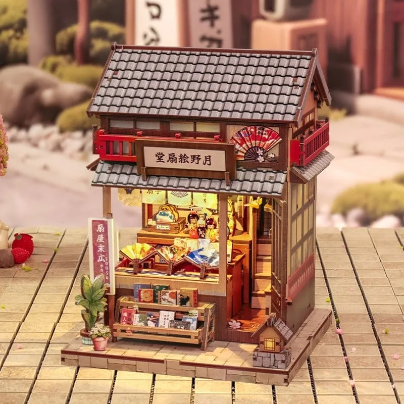 Miniatuurhuisje Bouwpakket – Tsukino Eogi-dou 19 x 14 cm 12