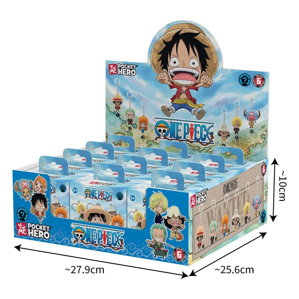 One Piece Keychain Display – Pocket Hero Series 2 12 Pack 6–7 cm 3