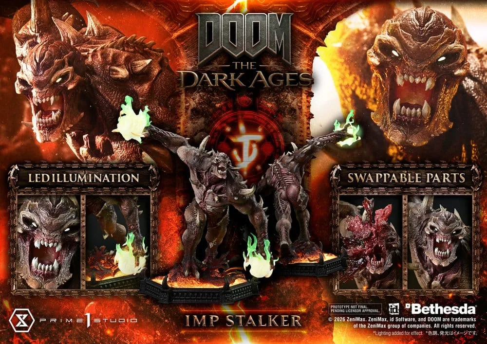 DOOM The Dark Ages Statue – Imp Stalker 1/4 Scale 77 cm 3
