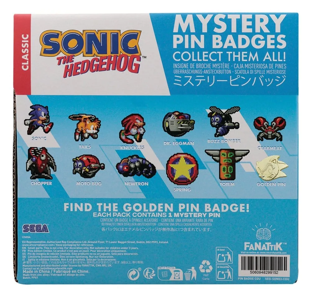 Sonic the Hedgehog Pin Badges – Mystery Display of 12 4