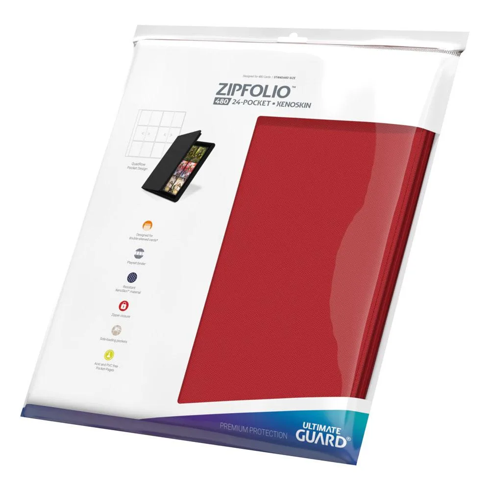 Ultimate Guard Sammelkartenalbum – Zipfolio 480 Xenoskin Rot 9