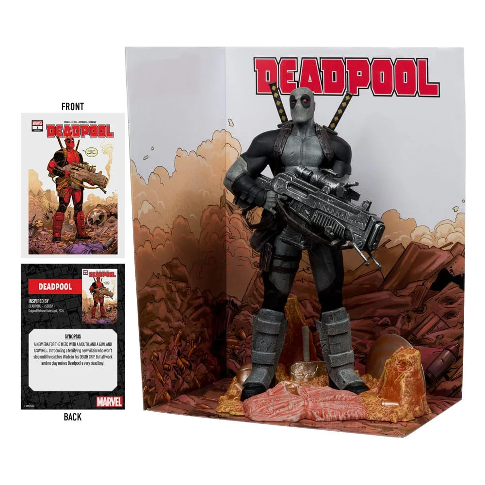 Marvel PVC Statue – Deadpool Grey Suit Chase 1/6 Scale 27 cm 3