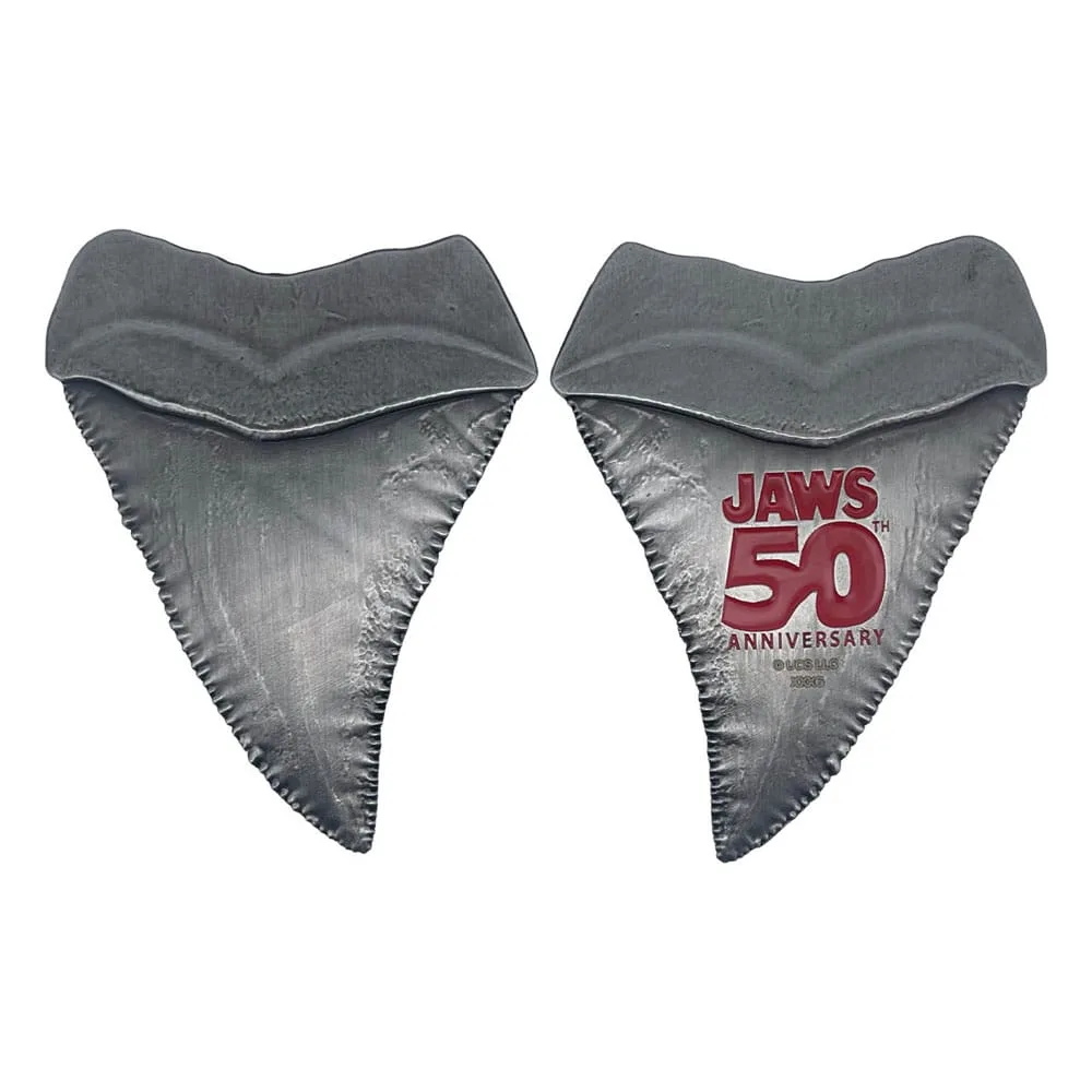 Jaws Medallion – 50th Anniversary Shark Tooth 90 x 70 mm