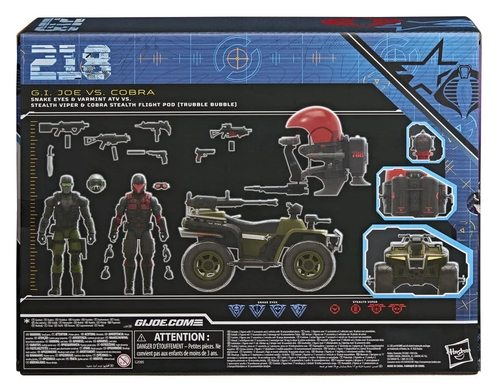 G.I. Joe Figure and Vehicle Set – Snake Eyes vs Stealth Viper 15 cm 2