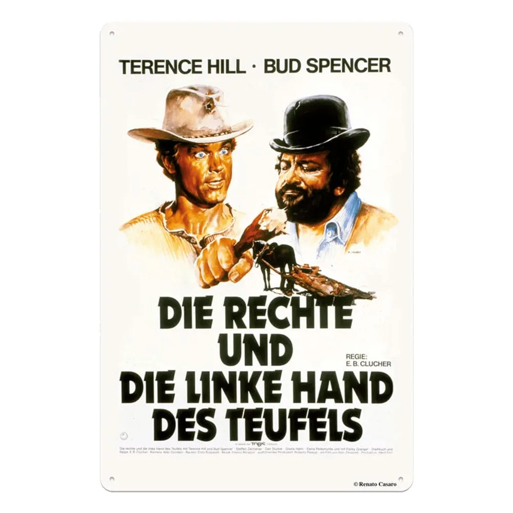 Bud Spencer & Terence Hill Tin Sign – Film Design 20 x 30 cm