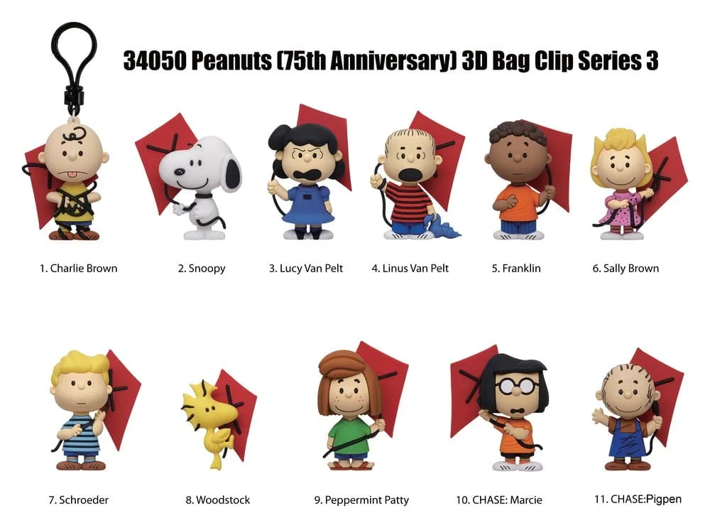 Snoopy Bag Clips – Series 3 PVC Blind Bag Display 24-Pack 2