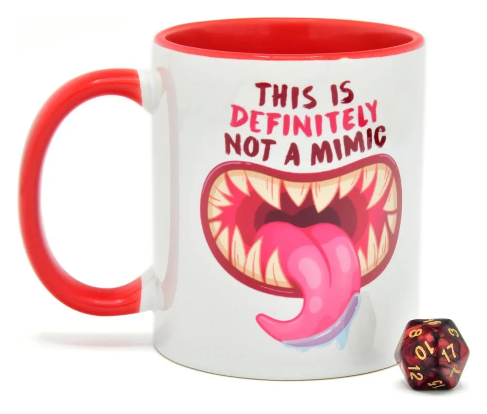 Glassstaff Mug and D20 Gift Set – Not a Mimic