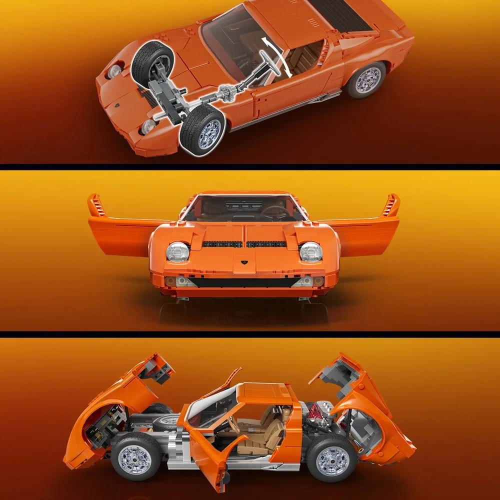 Hot Wheels Bouwset – Lamborghini Miura P400 SV 1:12 7