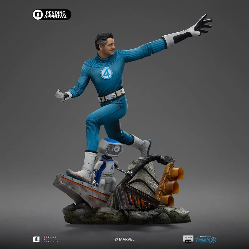 Fantastic Four Statue – Mr. Fantastic and H.E.R.B.I.E. 26 cm 9