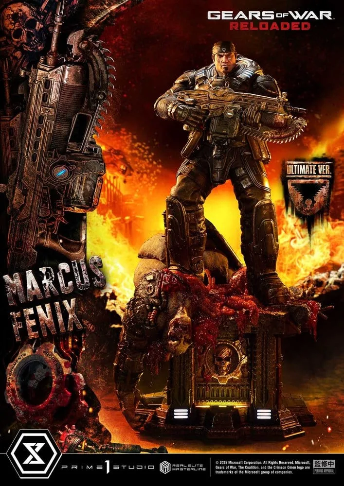 Gears of War Reloaded Statue – Marcus Fenix Ultimate 97 cm 3