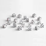 Q Workshop Dice Set – Pearl D6 Full Pack of 20 16 mm 4