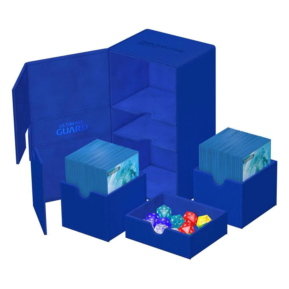Ultimate Guard Deck Box – Twin Flip’n’Tray 200+ Xenoskin Blue 5