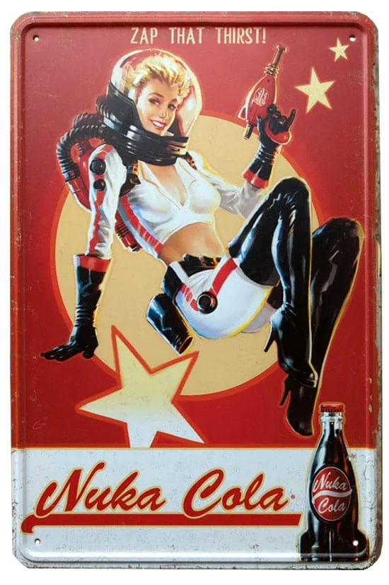 Fallout Metal Sign – Nuka Cola Girl