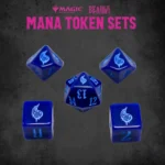 Magic the Gathering Dice and Token Pack – Blue Mana 4