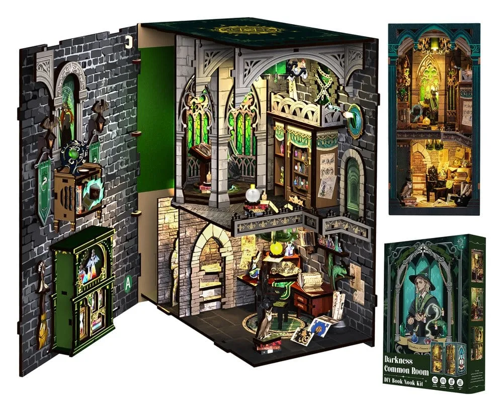 Darkness Common Room Book Nook – CuteBee Wooden Kit 23 x 11 cm 14