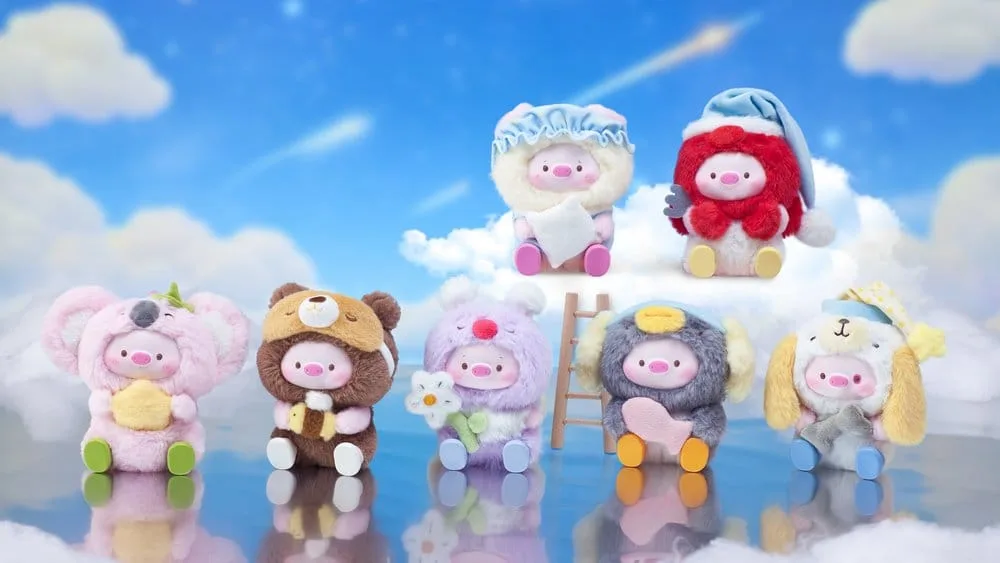 GeeGeePig Keychain Display – Pajamas Lullabies 16–18 cm