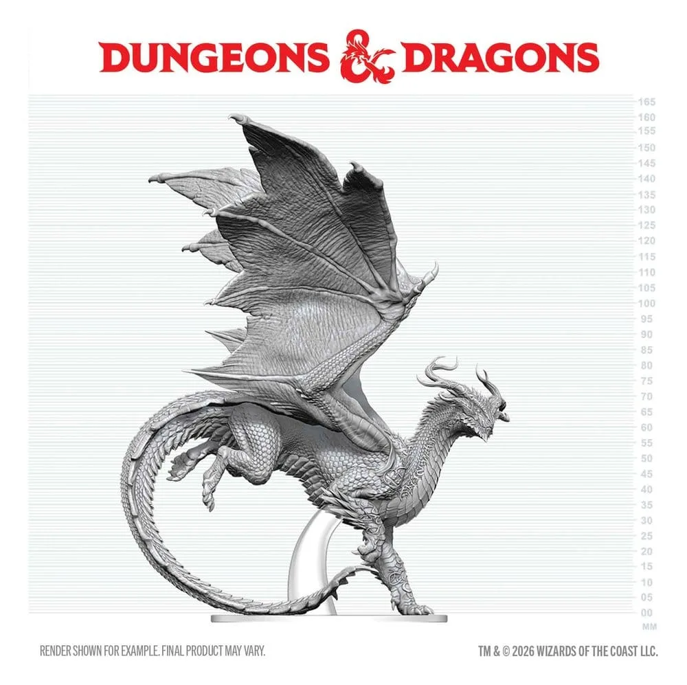 Dungeons & Dragons Miniature – Adult Spirit Dragon Unpainted 24 cm 4