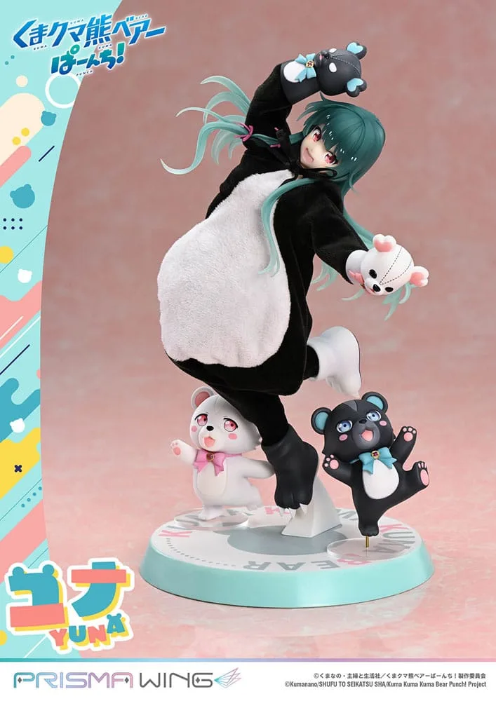 Kuma Kuma Kuma Bear Punch Statue – Yuna Prisma Wing 28 cm 11