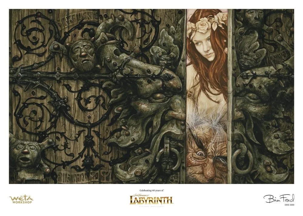 Labyrinth Art Print – Sarah and Hoggle Limited Edition 30 x 42 cm