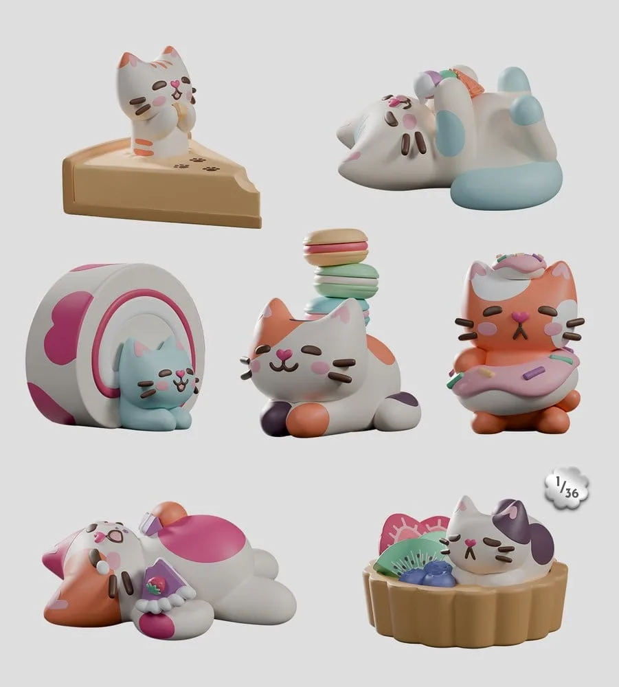 Bake Me a Cat Mini Figures – Series 1 Blind Box Display 6-Pack 7 cm
