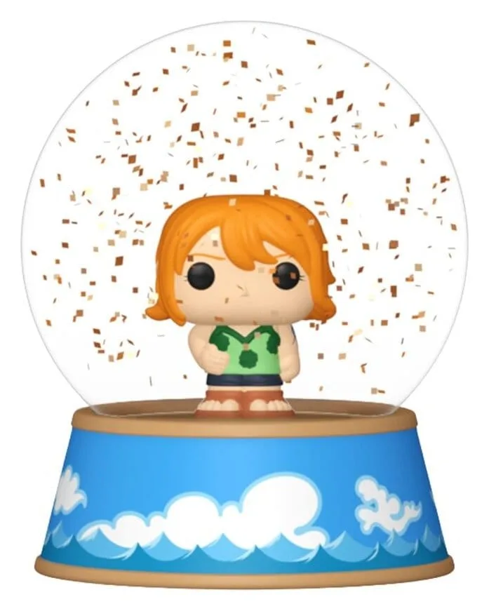 One Piece Mini Figures – Glitter Globes Display of 12 5 cm 3