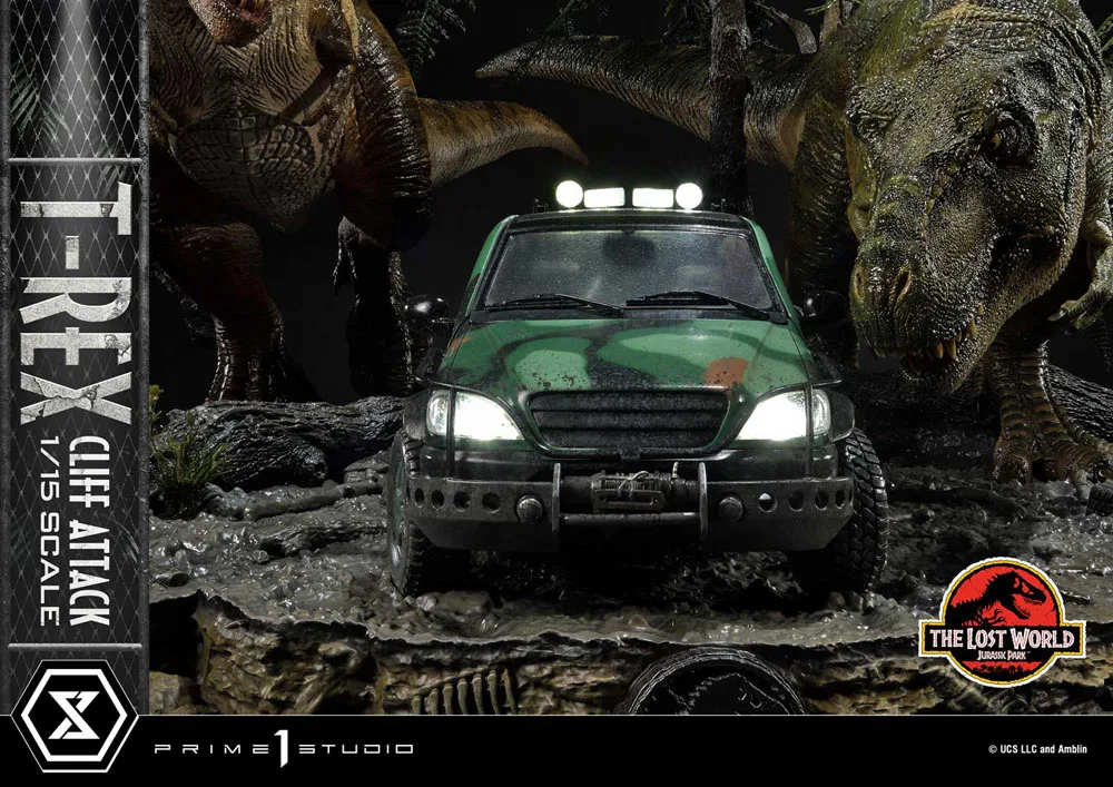 Jurassic Park Statue – Lost World T-Rex Cliff Attack Bonus 53 cm 14