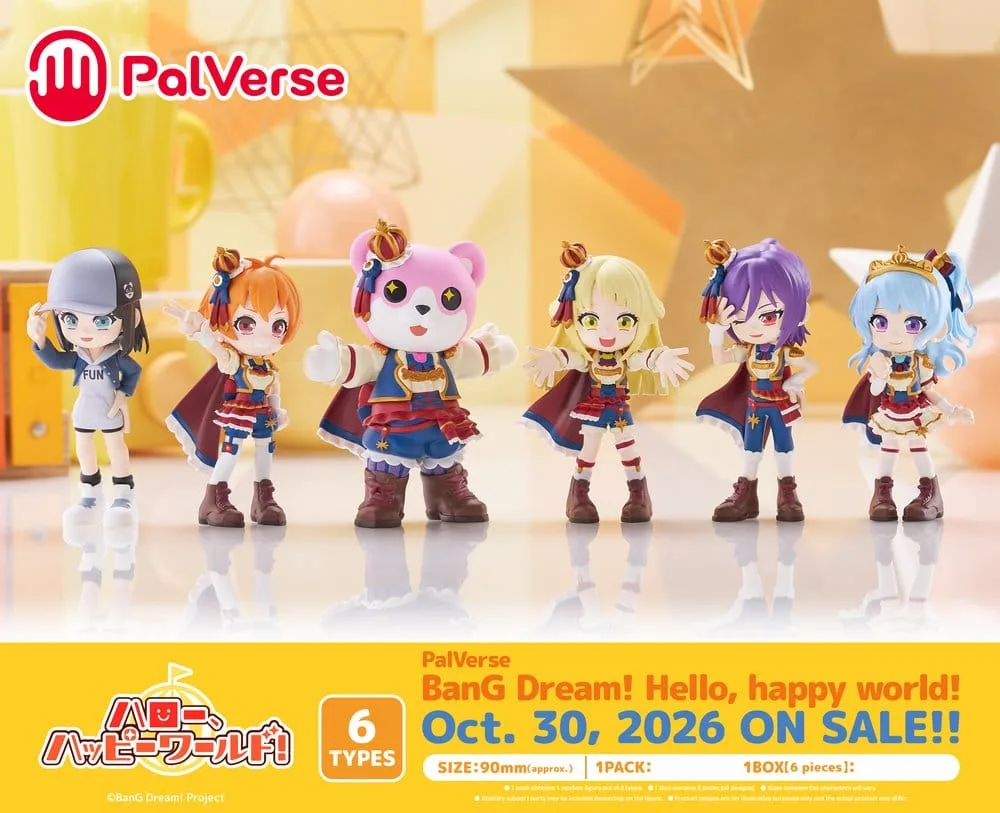 BanG Dream Mini Figures – Hello Happy World Blind Box Display of 6 17