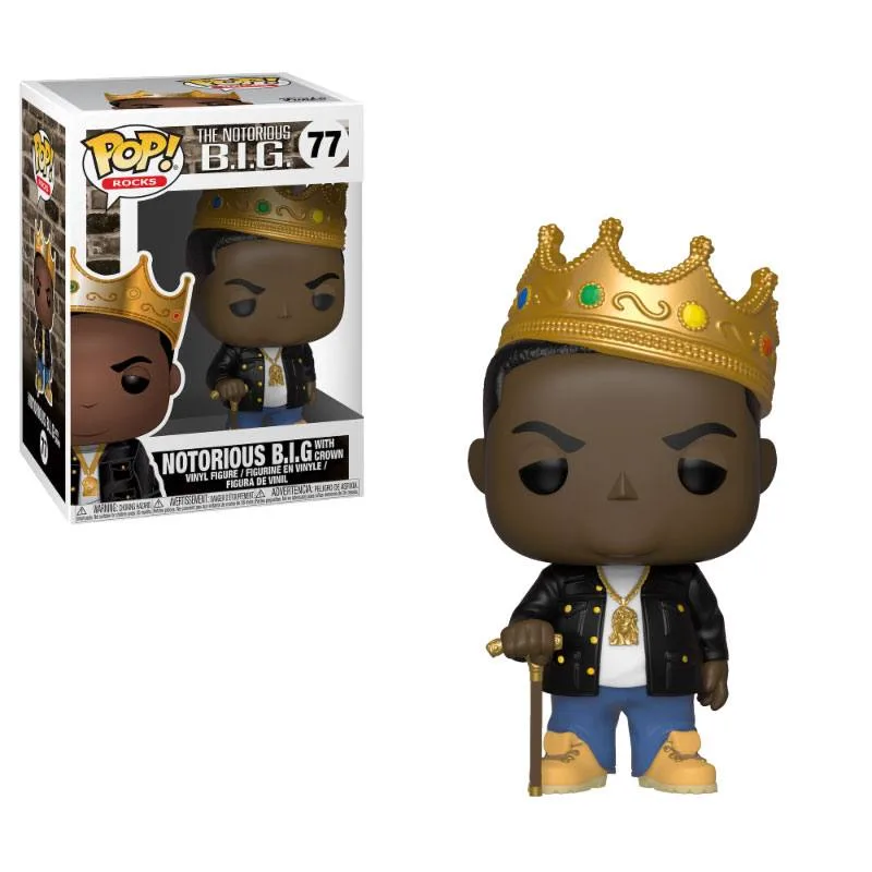 Notorious B.I.G. Vinyl Figure – Crown POP! Rocks 9 cm