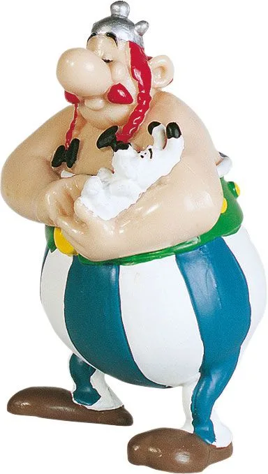 Asterix Figure – Obelix with Dogmatix 8 cm